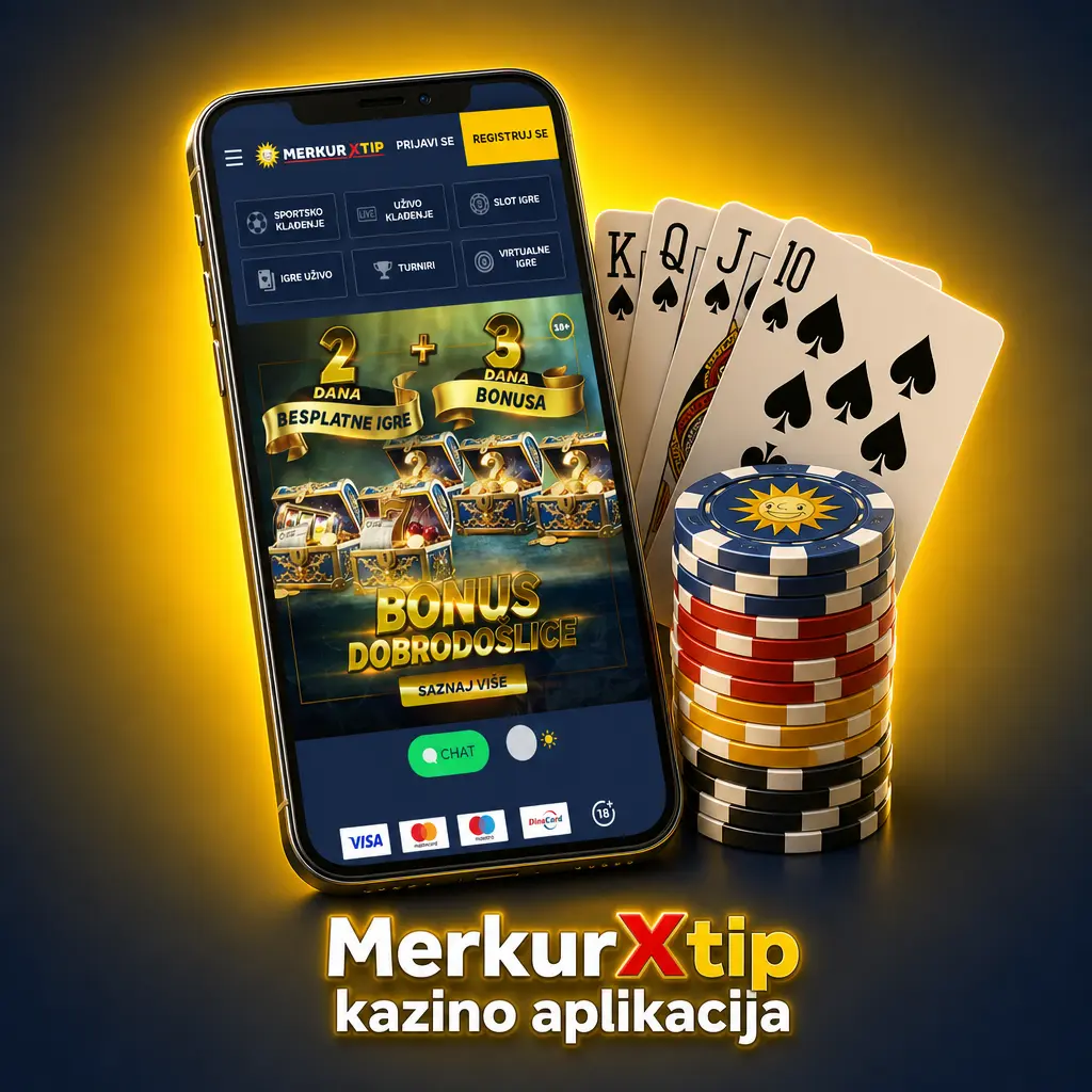 MerkurXtip kazino aplikacija prikazuje live stolove, automate i rulet sa krupijeima u HD rezoluciji