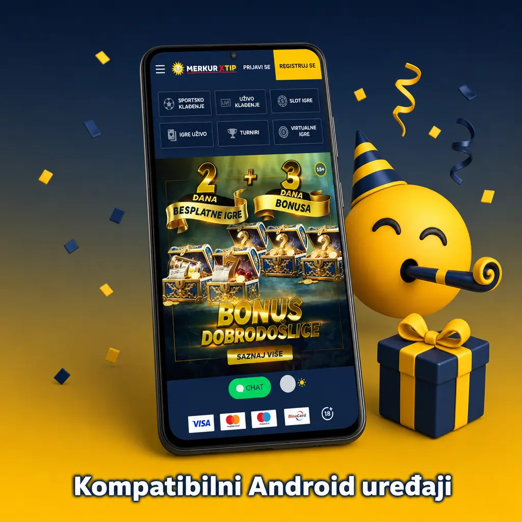 Kompatibilni Android uređaji za MerkurXtip aplikaciju: Samsung, Xiaomi, Huawei, Honor i Motorola modeli