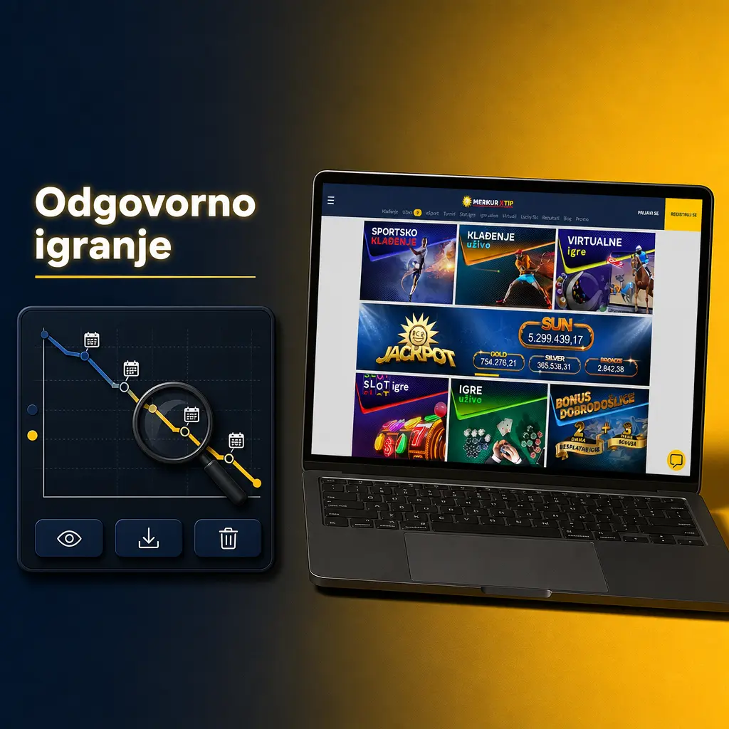MerkurXtip alati za odgovorno igranje: limiti depozita, samoisključenje i provera realnosti za kontrolu igranja.