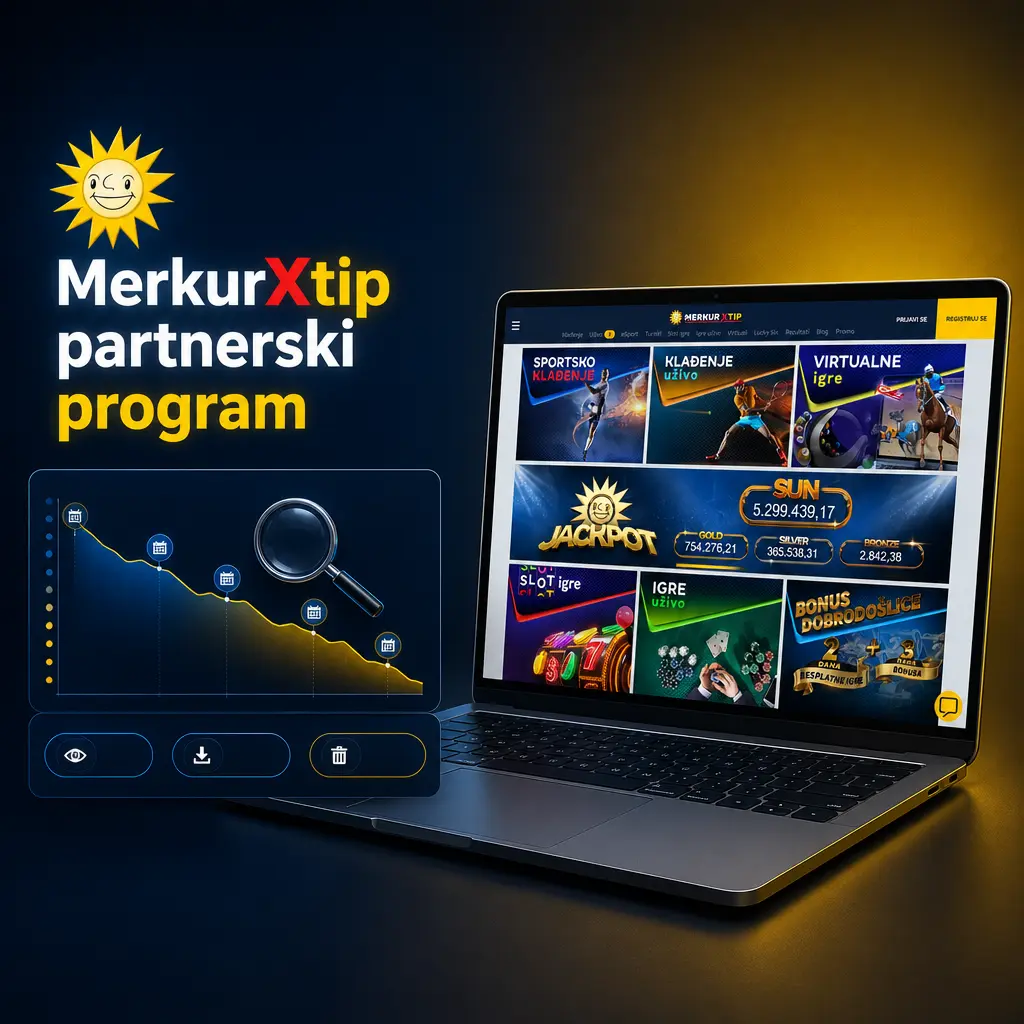 MerkurXtip partnerski program – provizija za dovedene igrače i mesečna isplata zarade