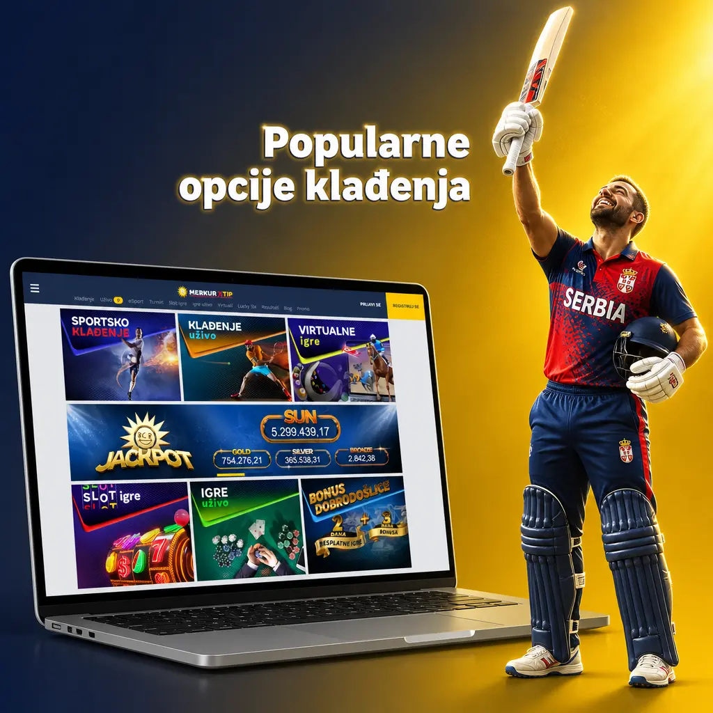 Popularne opcije klađenja na MerkurXtip: uživo, kombinovano i pre meča klađenje na fudbal, košarku, tenis i esports.