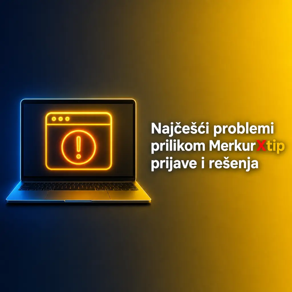 Najčešći problemi prilikom MerkurXtip prijave i rešenja za pogrešnu lozinku, zaključan nalog i verifikaciju